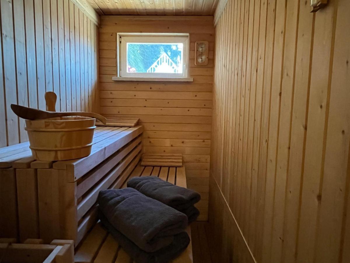 Sächsische Schweiz Ferienhaus mit Elbblick Sauna und Kamin Königstein Exterior foto